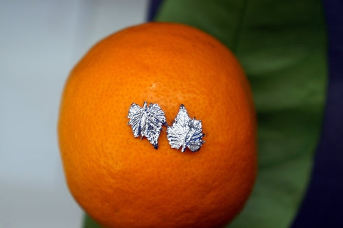 Sterling Silver Vine Earrings – Tiny Stud Dainty Silver Jewelry Gift