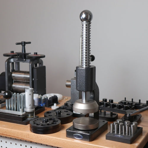 Planishing Hammer, Spring Loaded with Hardened 100mm Platens